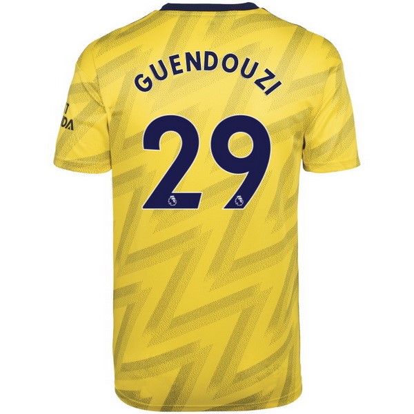 Camiseta Arsenal NO.29 Guendouzi 2ª 2019-2020 Amarillo